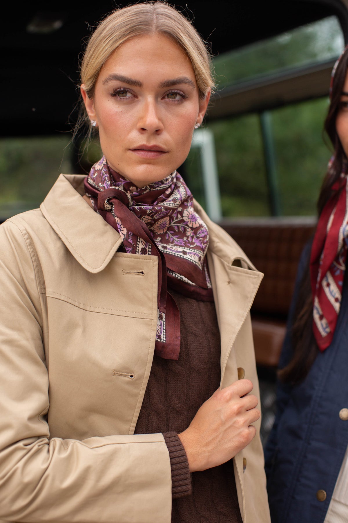 PRE-ORDER Chocolate Lotus Silk Scarf