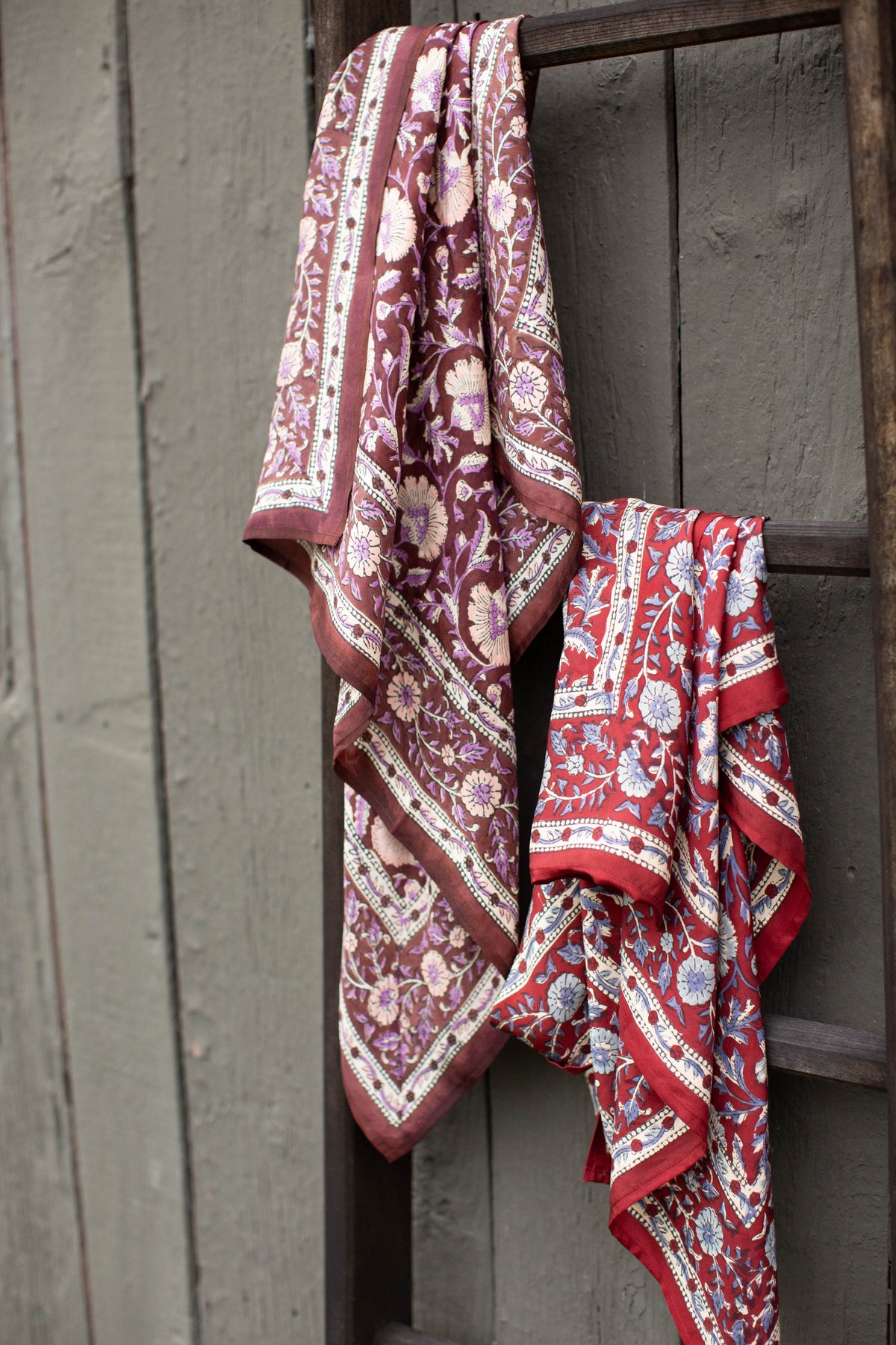 PRE-ORDER Chocolate Lotus Silk Scarf