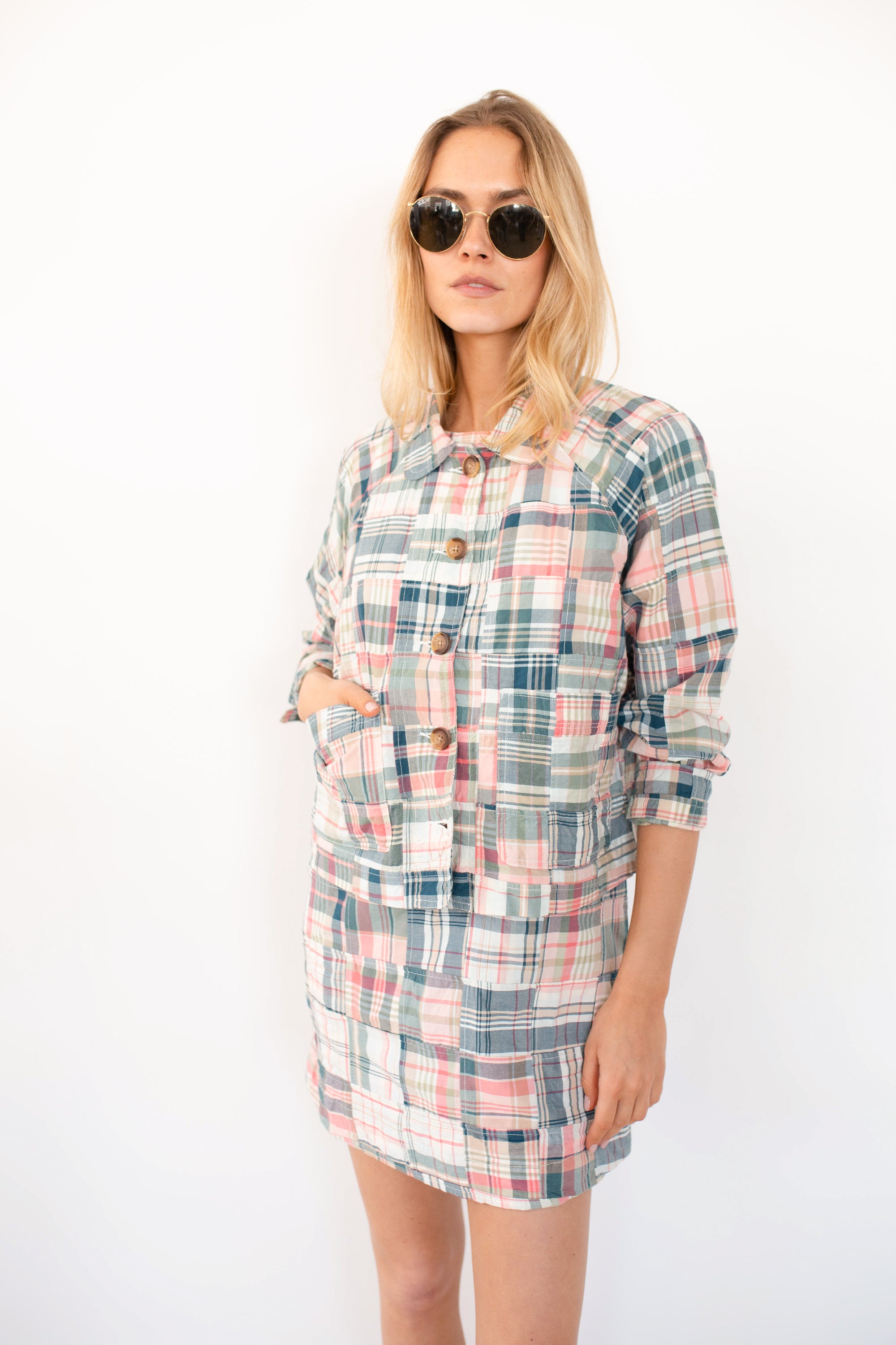 Madras Shift Dress