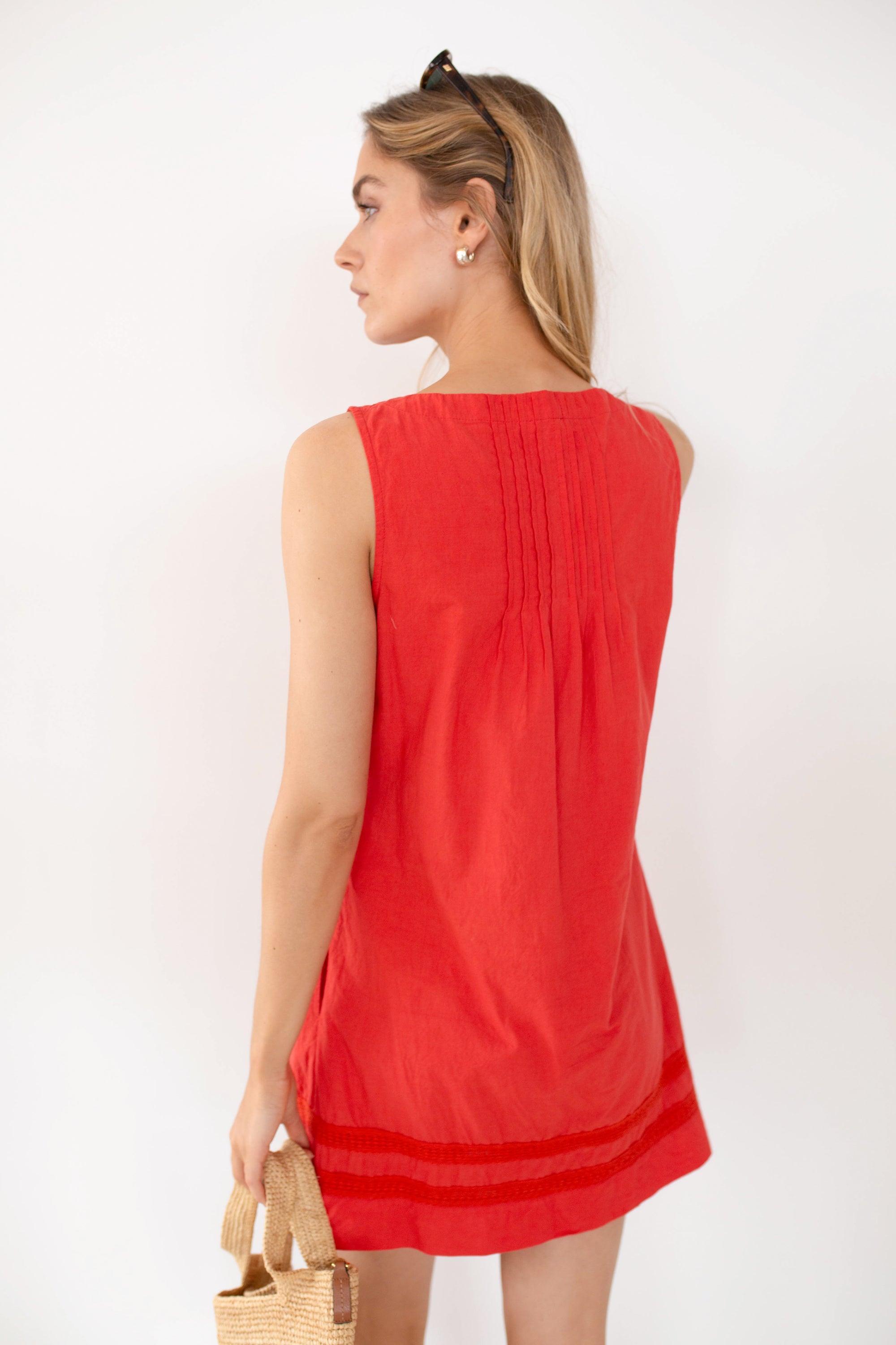Emerson Shift Dress - Poppy Red Marea by Liz Joy Emerson Shift Dress - Poppy Red Marea by Liz Joy