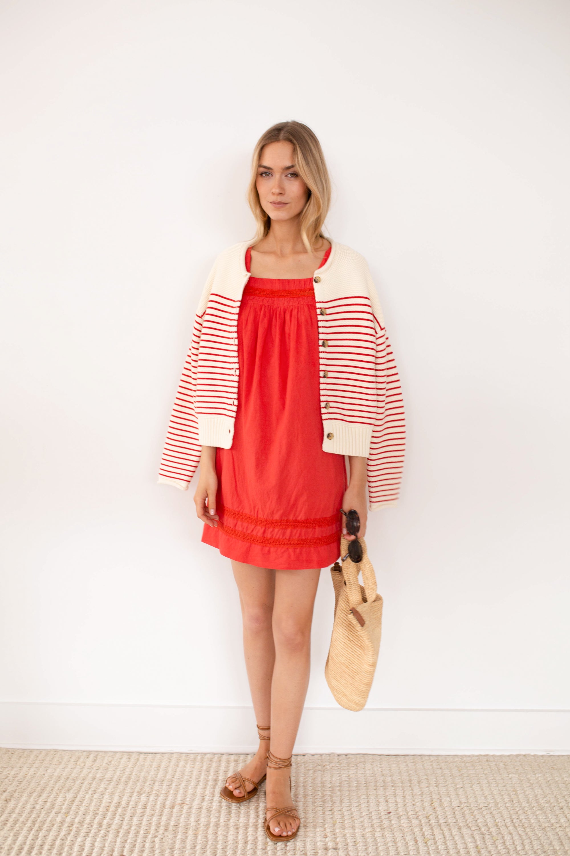 Emerson Shift Dress - Poppy Red