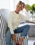 Cable Knit Cardigan - Ivory