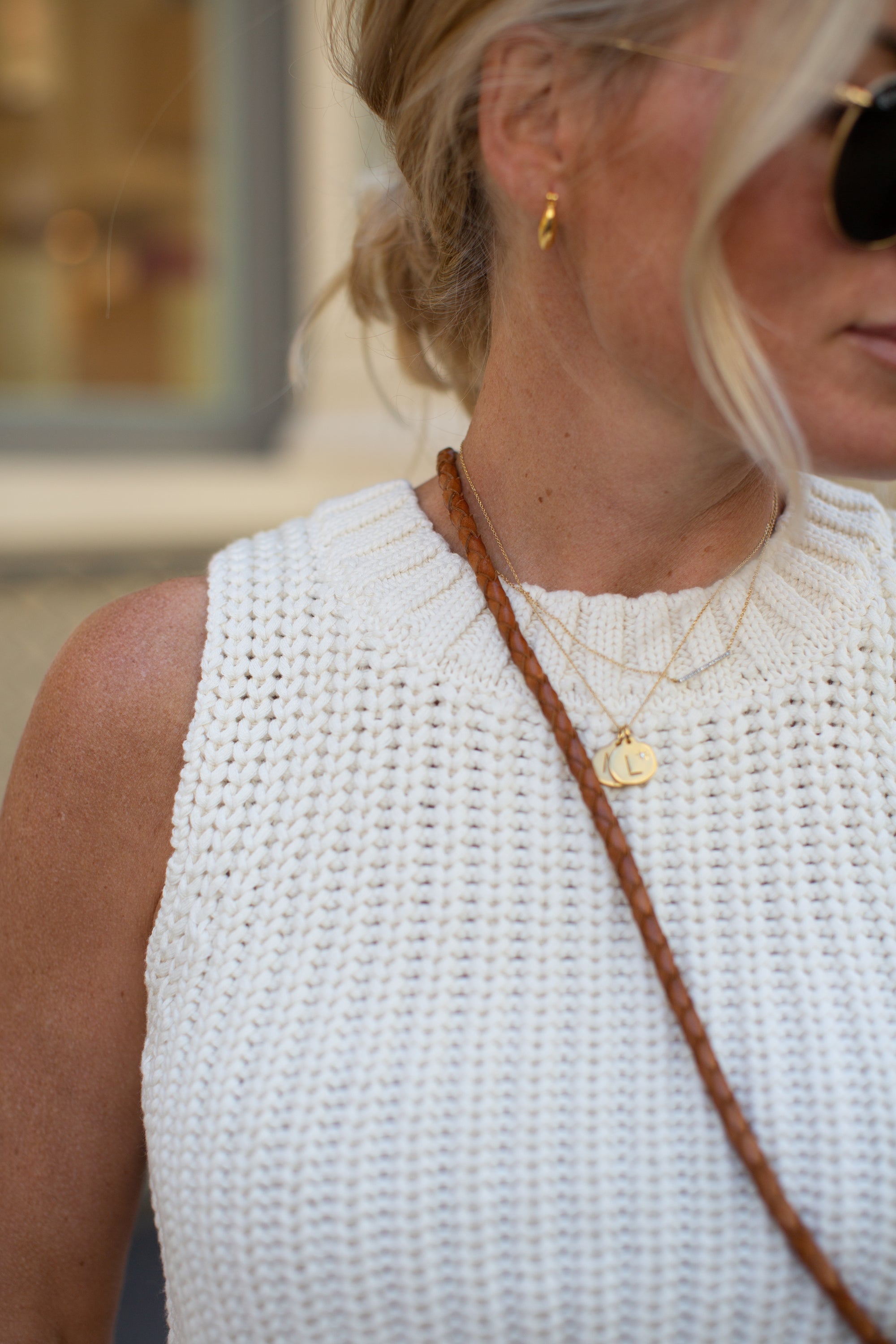 Beach Sweater Tank - Ivory