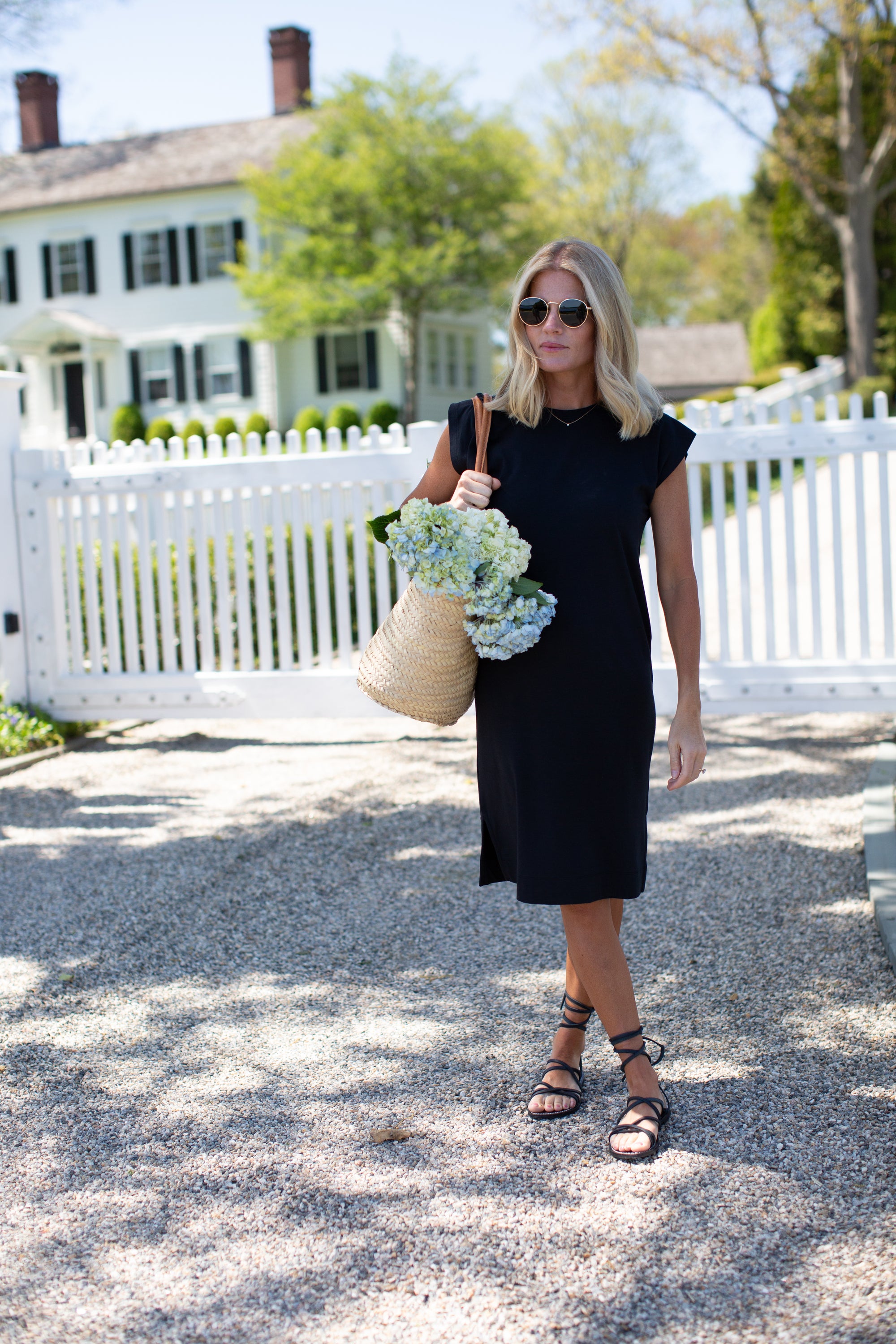 Soft Tee Midi Dress - Black