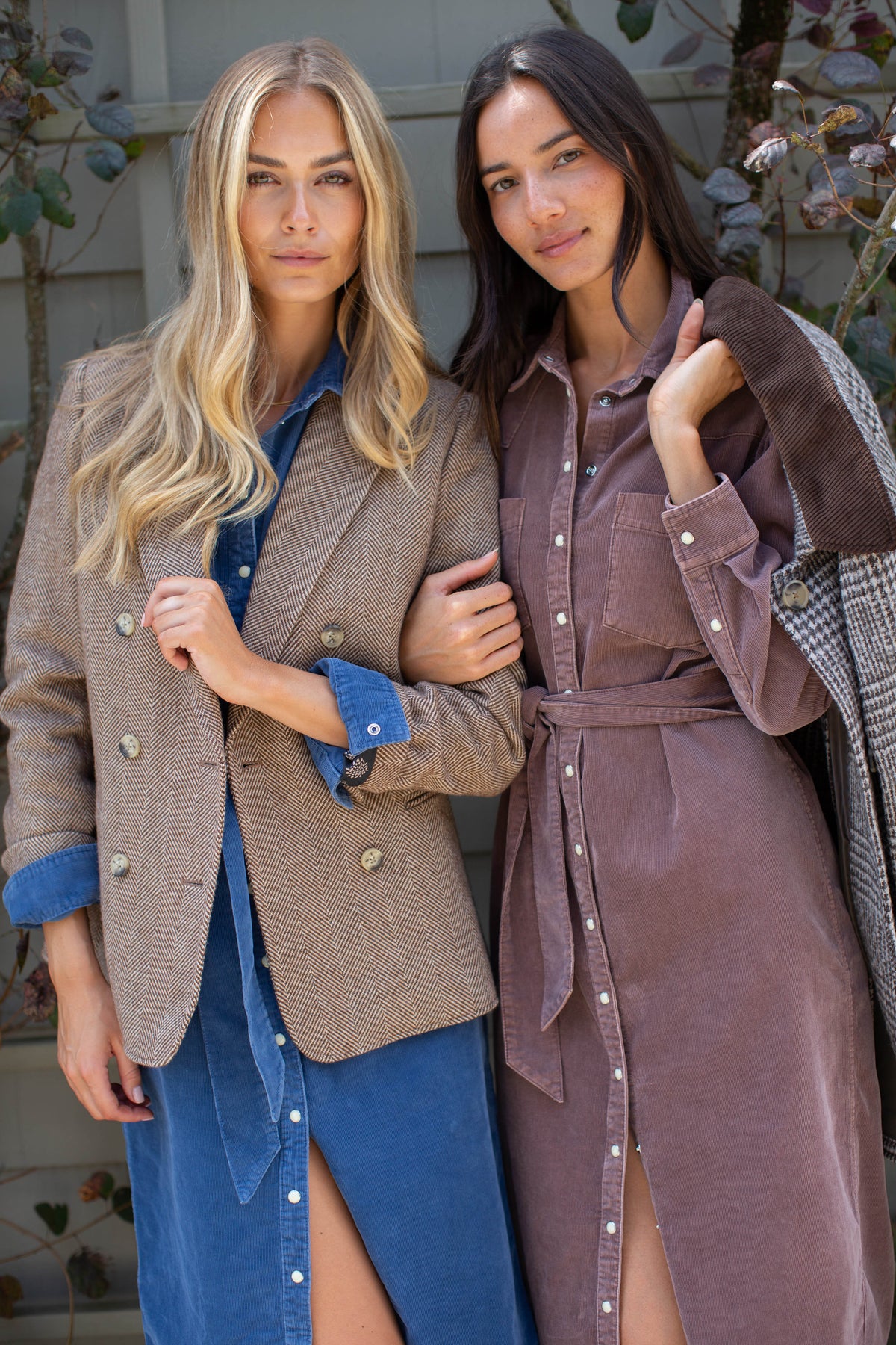 Teagan Corduroy Shirtdress - Indigo