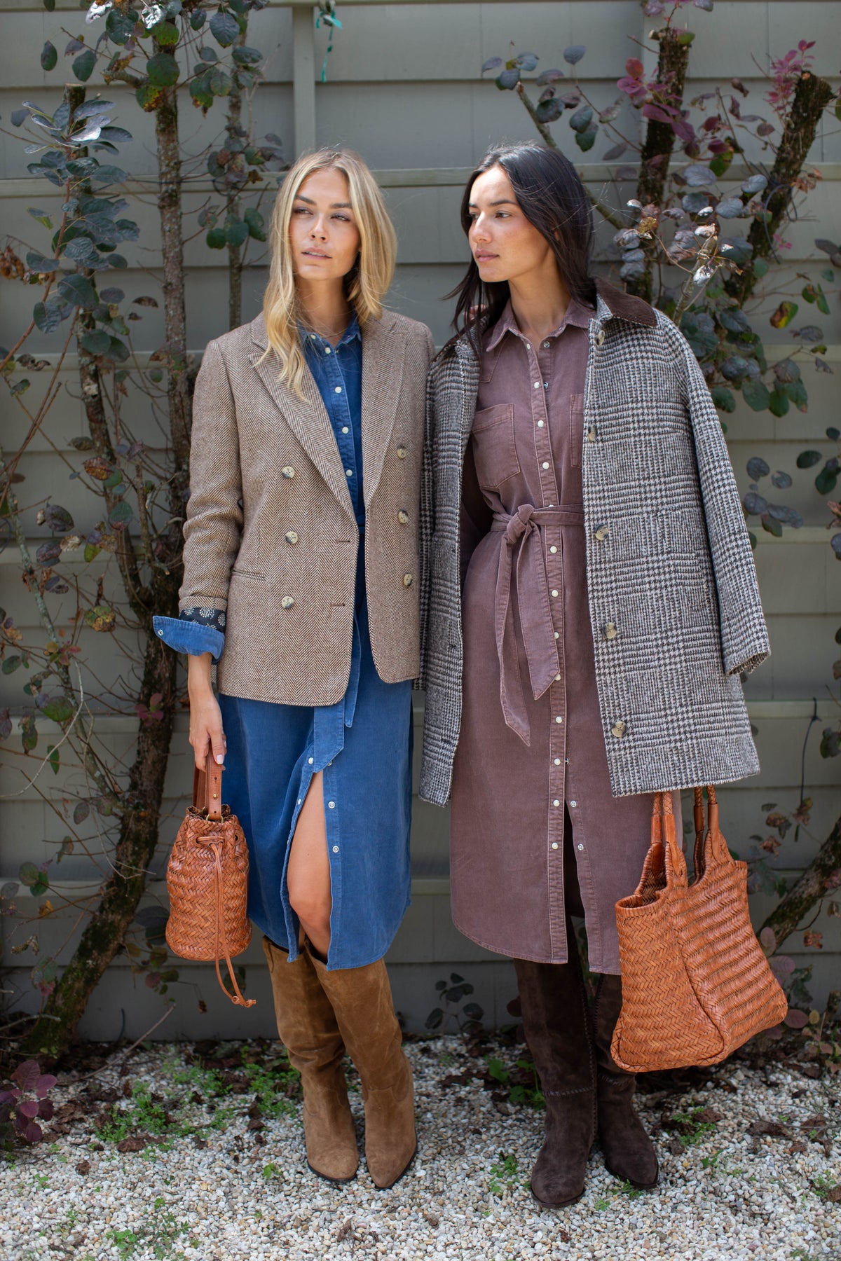 Teagan Corduroy Shirtdress - Indigo