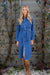 Teagan Corduroy Shirtdress - Indigo