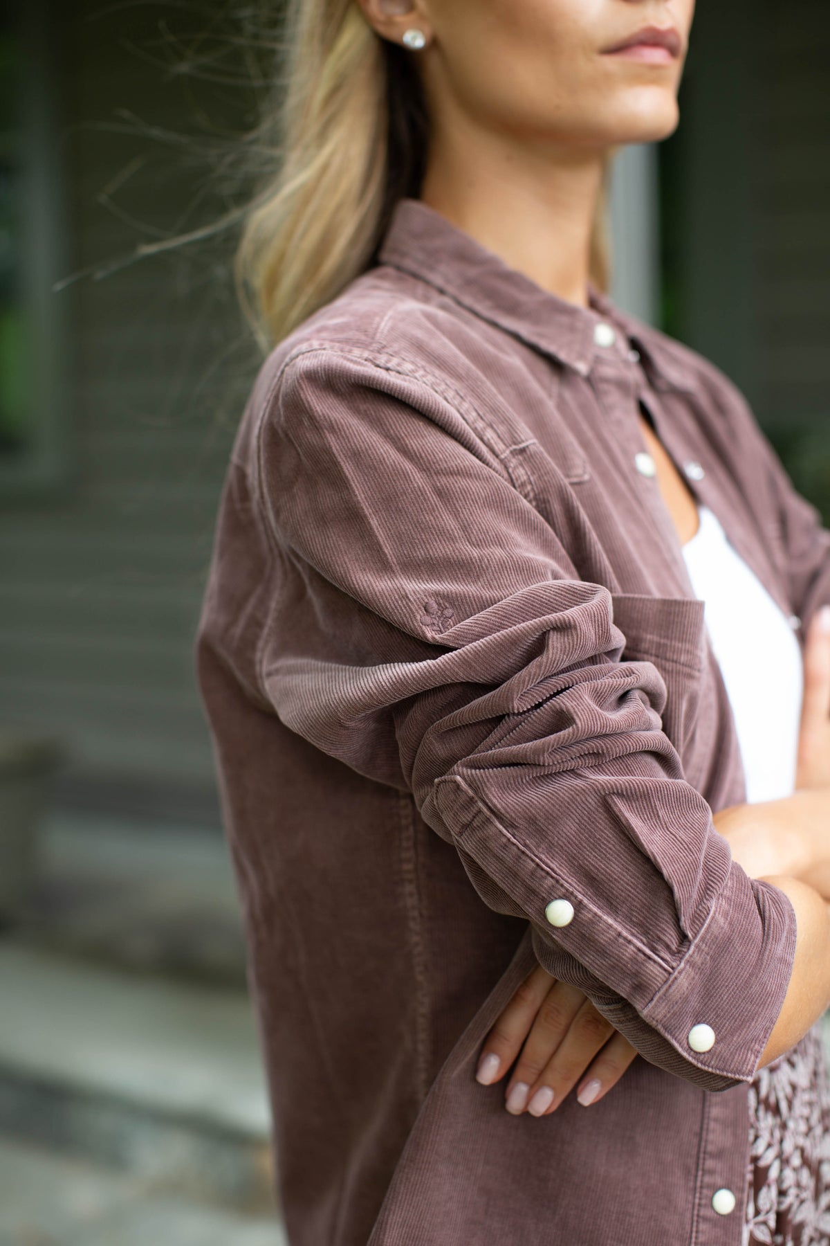 Western Corduroy Shirt - Brown