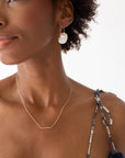 Diamond Pave Bar Necklace